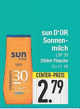 sun D‘OR Sonnenmilch LSF 30 250ml Flasche