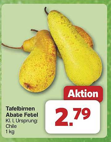 Tafelbirnen Abate Fetel - 1 kg aus Chile