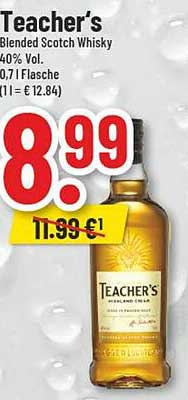Teacher's Blended Scotch Whisky 0,7L