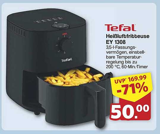 Tefal Heißluftfritteuse EY 1308