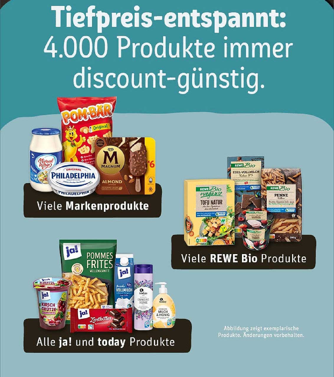 Tiefpreis-entspannt: 4.000 Produkte immer discount-günstig