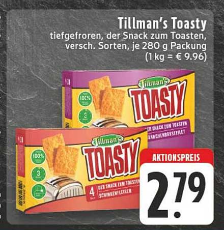 Tillman's Toasty - Der Snack zum Toasten, tiefgefroren, verschiedene Sorten