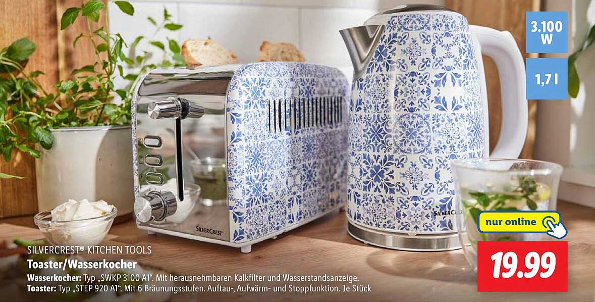 Toaster/Wasserkocher Set von SilverCrest