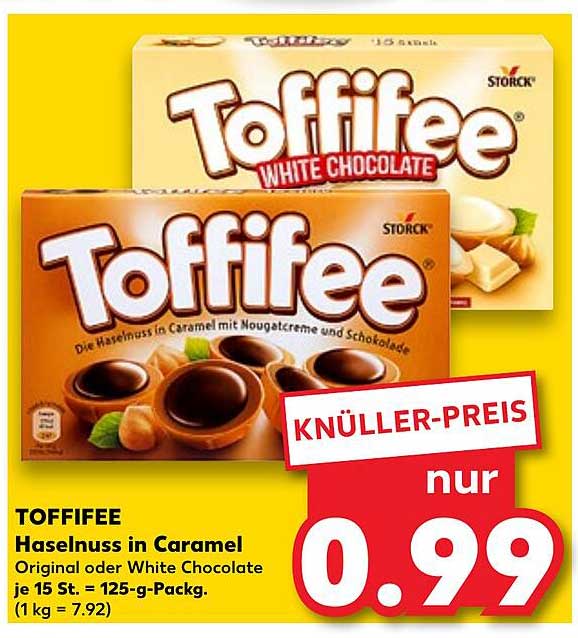 TOFFIFEE Haselnuss in Caramel oder White Chocolate