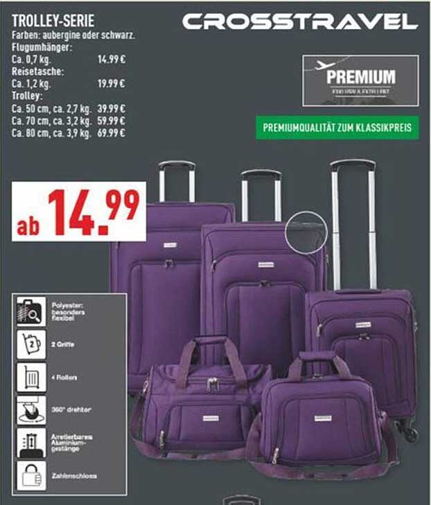 Trolley-Serie von Crosstravel - ab 14,99 €