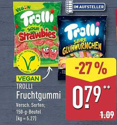 TROLLI Fruchtgummi - Vegane Varianten mit leckerem Geschmack