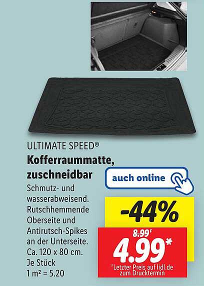 ULTIMATE SPEED® Kofferraummatte, zuschneidbar