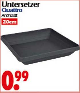 Untersetzer Quattro Anthrazit 20cm