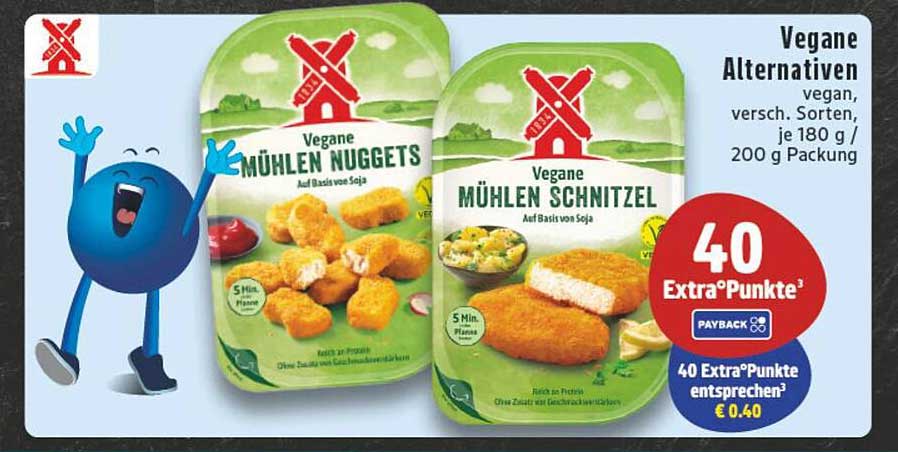 Vegane Mühlen Alternativen – Mühlen Nuggets und Schnitzel