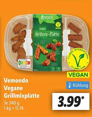 Vemondo Vegane Grillmixplatte 340 g