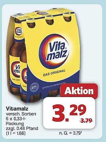 Vitamalz 6 x 0,33 l - Das Original
