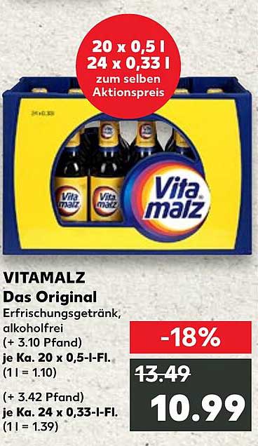 VITAMALZ Das Original - Erfrischungsgetränk, alkoholfrei