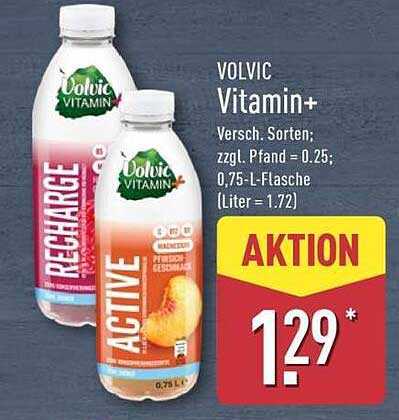 VOLVIC Vitamin+ 0,75 L-Flasche - Aktion ab 26. Mai
