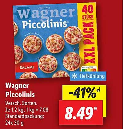 Wagner Piccolinis Sortiment - 40 Stück im XXL Pack