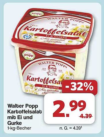Walter Popp Kartoffelsalat mit Ei und Gurke