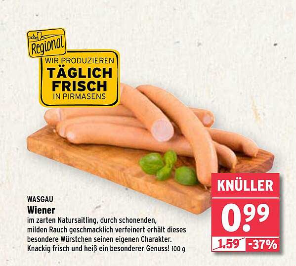 WASGAU Wiener 100 g