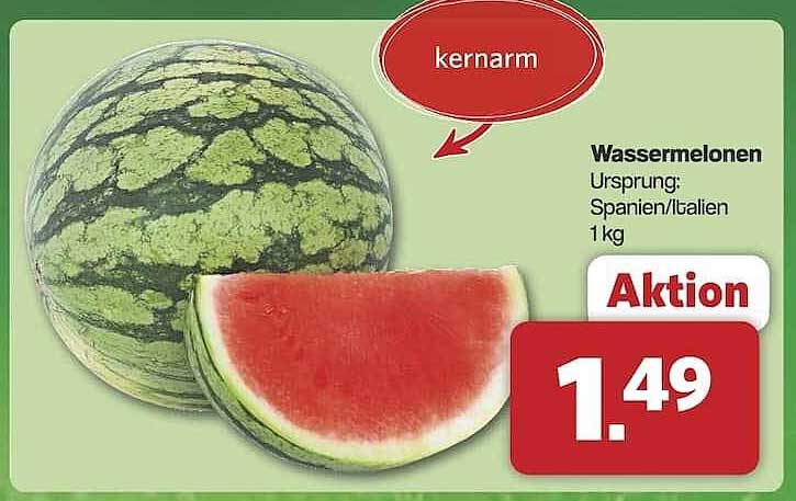 Wassermelonen - kernarm aus Spanien/Italien