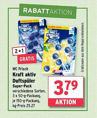 WC Frisch Kraft aktiv Duftspüler Super-Pack