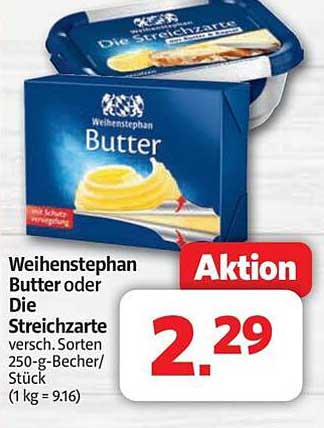 Weihenstephan Butter oder Die Streichzarte 250-g-Becher