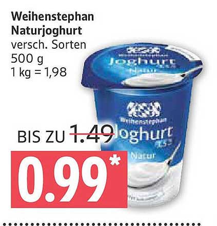 Weihenstephan Naturjoghurt 500 g