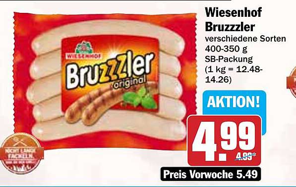Wiesenhof Bruzzzler - verschiedene Sorten 400-350 g SB-Packung