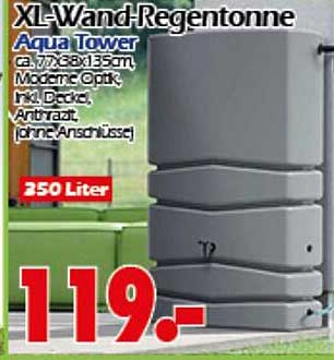 XL-Wand-Regentonne Aqua Tower