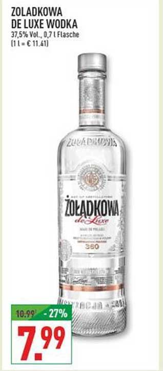 Zoladkowa de Luxe Wodka 0,7 l Flasche