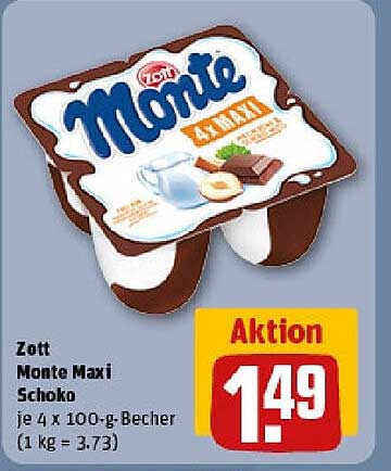 Zott Monte Maxi Schoko