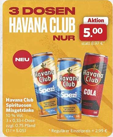 3 DOSEN HAVANA CLUB NUR