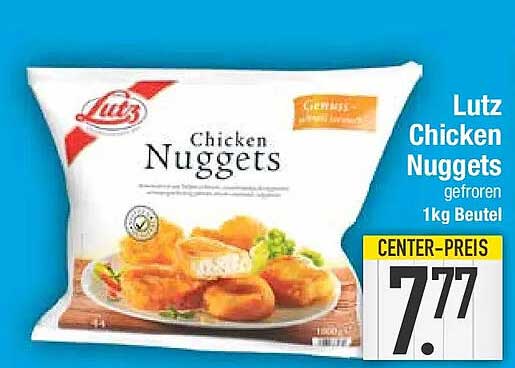 Lutz Chicken Nuggets gefroren 1kg Beutel