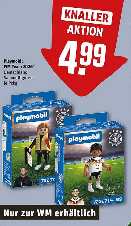 Playmobil WM Team 2026³ Deutschland Sammelfiguren, je Pckg.