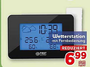 Wetterstation mit Fernbedienung REDUZIERT