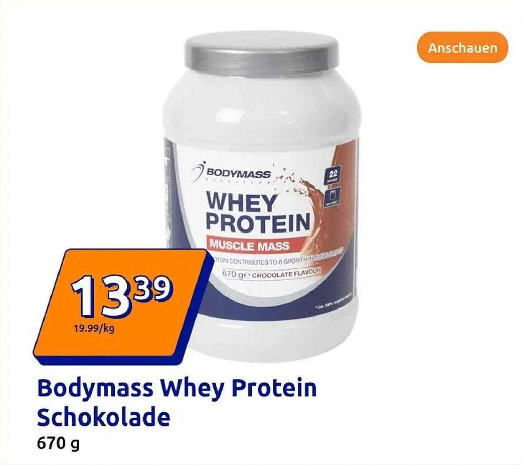 Bodymass Whey Protein Schokolade 670 g