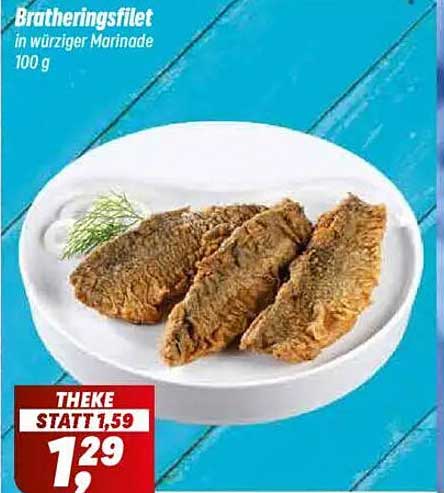 Bratheringsfilet in würziger Marinade - 100 g