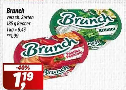 Brunch - verschiedene Sorten 185 g Becher