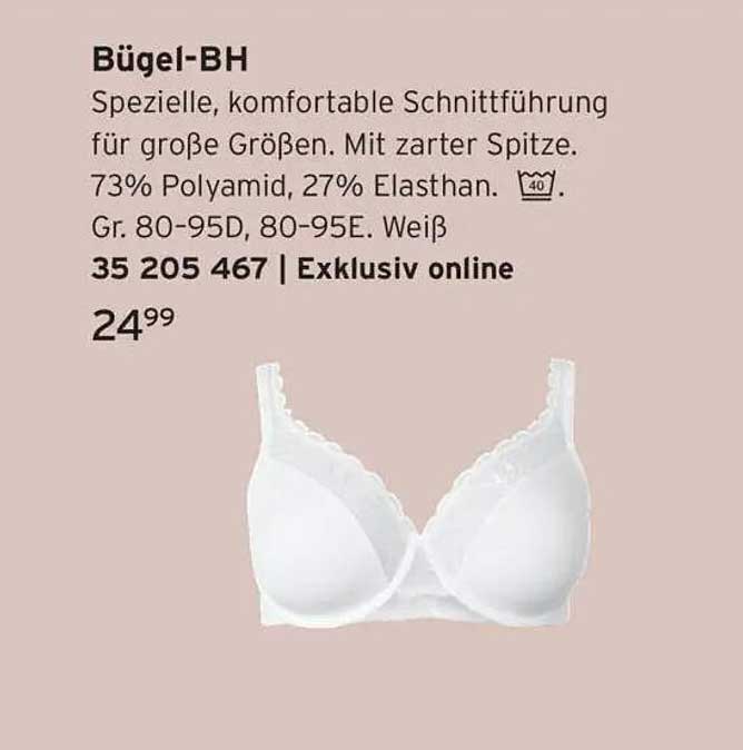 Bügel-BH mit komfortabler Schnittführung