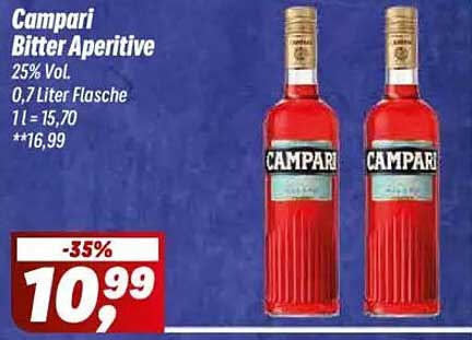 Campari Bitter Aperitive 0,7 Liter Flasche