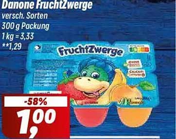 Danone FruchtZwerge 300 g Packung - verschiedene Sorten
