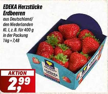 EDEKA Herzstücke Erdbeeren aus Deutschland/Niederlanden