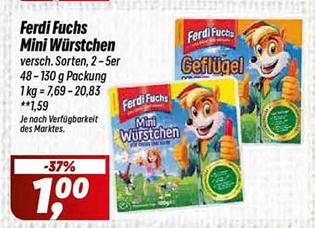 Ferdi Fuchs Mini Würstchen - Verschiedene Sorten