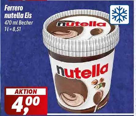 Ferrero nutella Eis 470 ml Becher