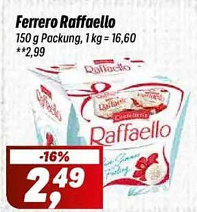 Ferrero Raffaello 150 g Packung