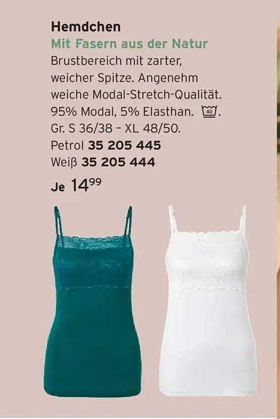Hemdchen mit Fasern aus der Natur