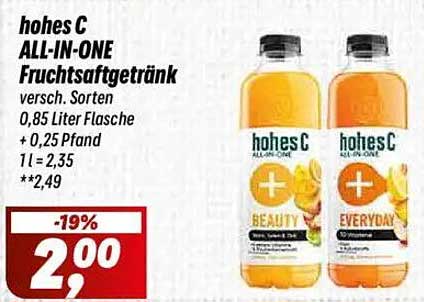 hohes C ALL-IN-ONE Fruchtsaftgetränk 0,85 Liter