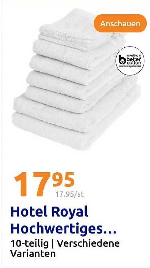 Hotel Royal Hochwertiges Handtuchset 10-teilig | Verschiedene Varianten