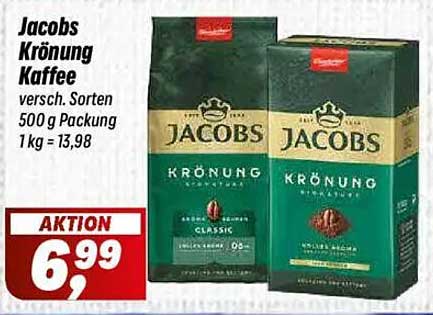 Jacobs Krönung Kaffee 500 g Packung - Verschiedene Sorten