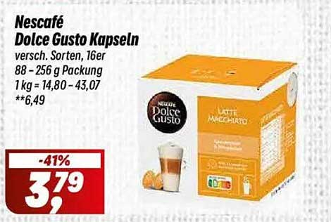 Nescafé Dolce Gusto Kapseln - Verschiedene Sorten, 16er Packung