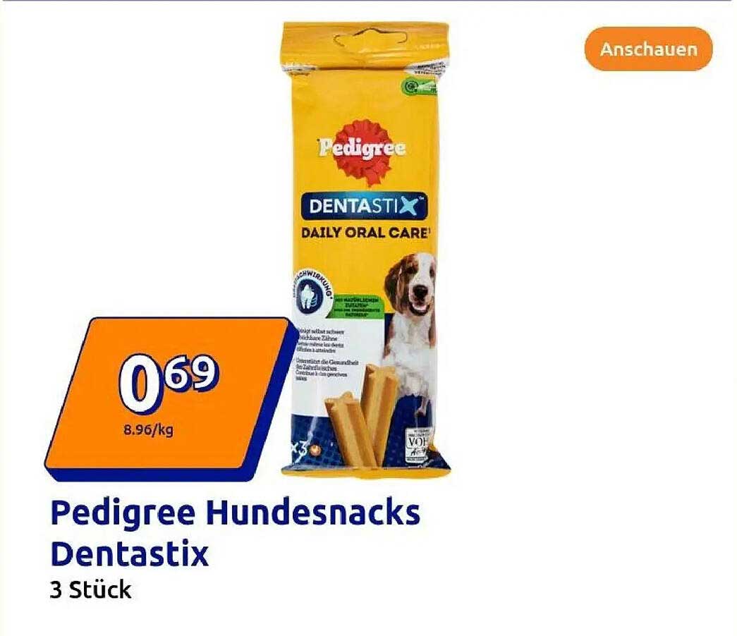 Pedigree Hundesnacks Dentastix (3 Stück)