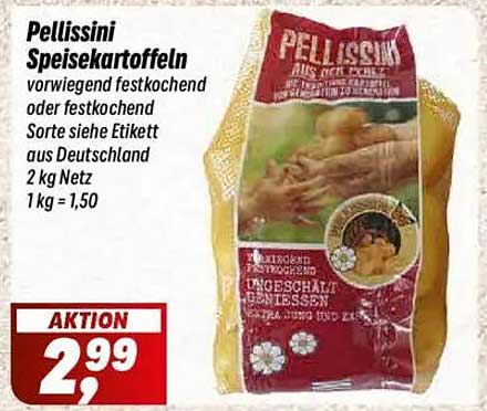 Pellissini Speisekartoffeln - Vorwiegend festkochend