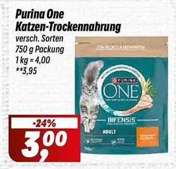 Purina One Katzen-Trockenfutter - verschiedene Sorten, 750 g